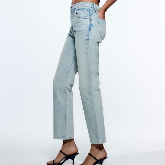 Zara bootcut jeans light wash size 2 - Picture 3 of 10